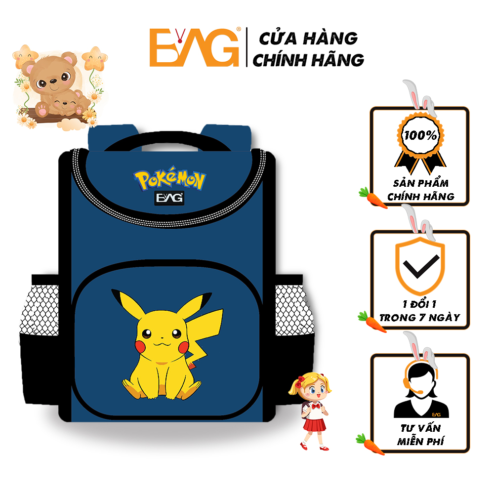 BA LÔ CHỐNG GÙ MỚI - XANH ĐẬM